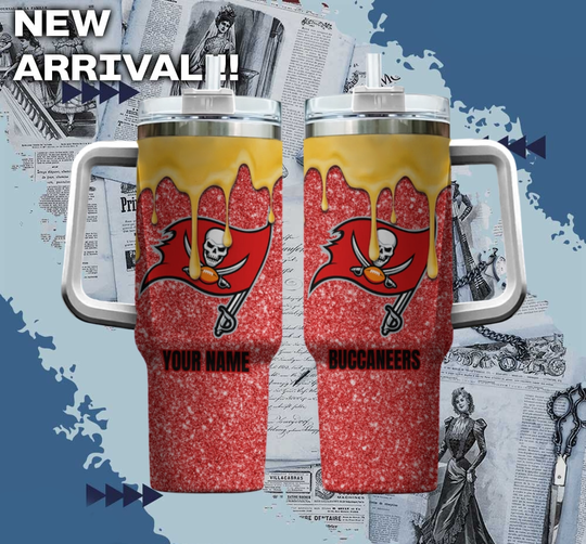 football Tampa Bay Buccaneers America Football Custom Name Tumbler