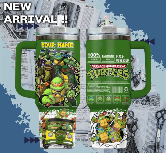 Ninja Turtles Movie Game Custom Name Tumbler