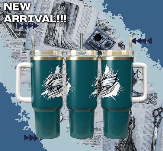 Philadelphia Eagles football Football Cup Tumbler With Handle