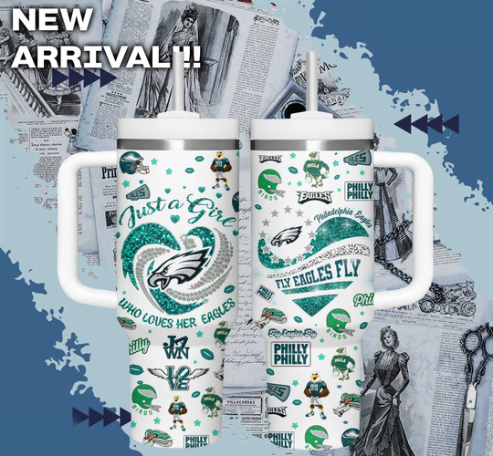 Philadelphia Eagles football Football Who Loves Her Eagles Cup Tumbler With Handle