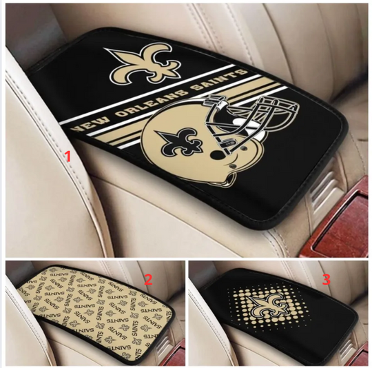 Discover New Orleans Football Car Armrest Cushion Auto Car Box Cover Center Pad,fans Gift