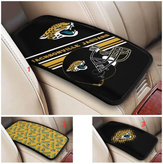 Discover Jacksonville Football Car Armrest Cushion Auto Car Box Cover Center Pad,fans Gift