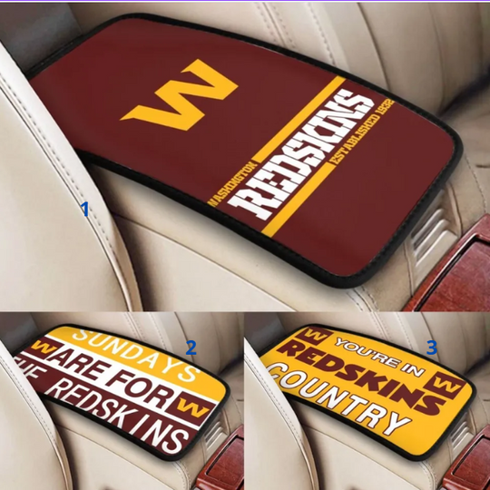 New Washington Redskins Car Armrest Cushion Auto Handrail Box Cover ,fans Gift