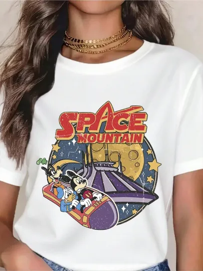 Discover Disney Spice Mountain Mickey Mouse Space  T-Shirt Unisex