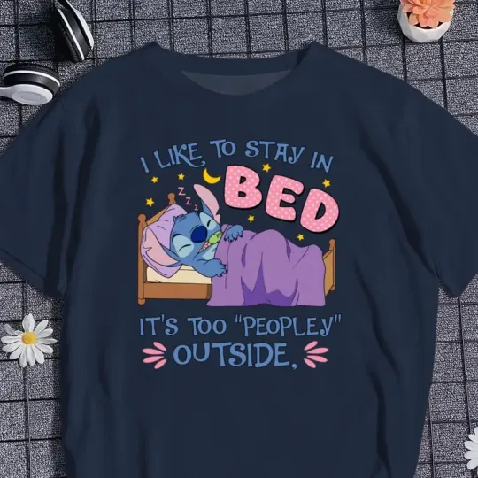 Discover Disney Happy Cute Stitch Bedding T-shirt 7