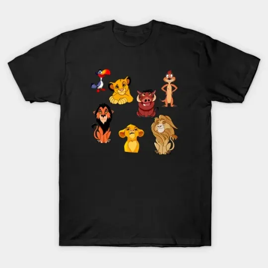 Discover Disney The King Lion King Characters Simba T-Shirt Unisex