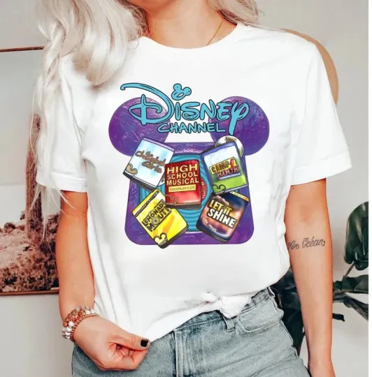 Discover Disney Channel Movies Mickey Ears Television T-Shirt White