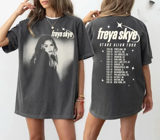 Freya Skye Stars Align Tour 2026 T-Shirt 2 sided