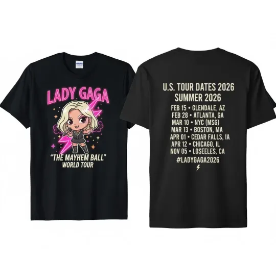 Discover The Mayhem Ball World Tour 2026 Shirt - Mother Monster Fan Tee - Concert Gift