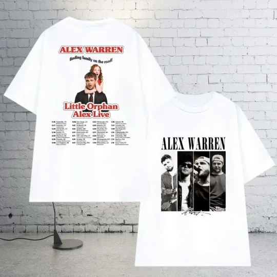 Discover Alex Warren Tour 2026 Shirt, Alex Warren Little Orphan Alex Live T-Shirt