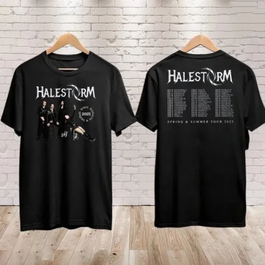 Discover Halestorm Spring & Summer Tour 2026 Concert Fan Gifts T-Shirt Heavy Cotton