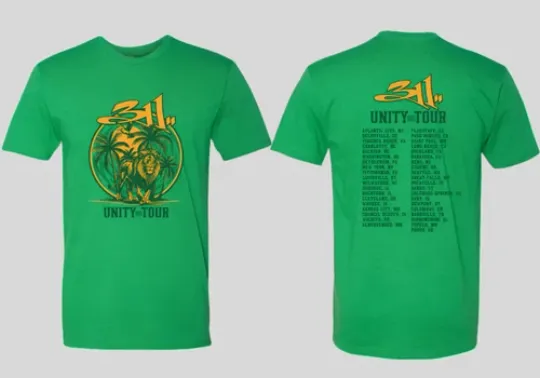 Discover 311 Band Unity Tour 2026 Lion T-shirt Unisex Heavy Cotton All Sizes Reprint