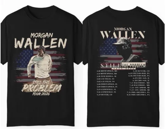 Discover Wallen Western Still The Problem 2026 Tour Merch Custom T-Shirt Unisex S-5XL