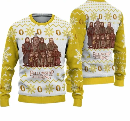 Discover The Fellowship Of The Ring Lord Of The Ring Ugly Christmas Sweater
