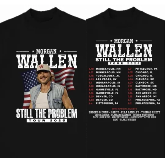 Discover Wallen Western Still The Problem 2026 Tour Merch Custom T-Shirt Unisex S-5XL