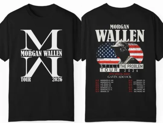 Discover Wallen Western Still The Problem 2026 Tour Merch T-Shirt Unisex Size S-5XL