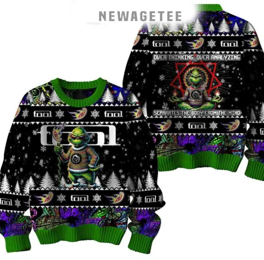 Discover Tool Over Thinking Over Analyzing The funny character Christmas Ugly Sweater
