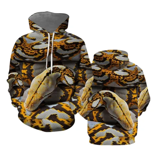 Discover Love Python 3D All Over Print Hoodie