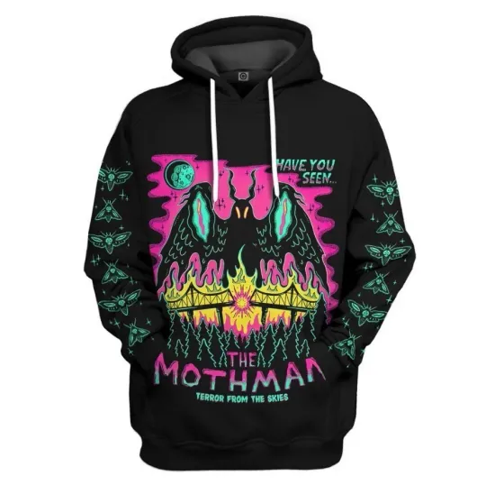 3D Mothman Custom Hoodie