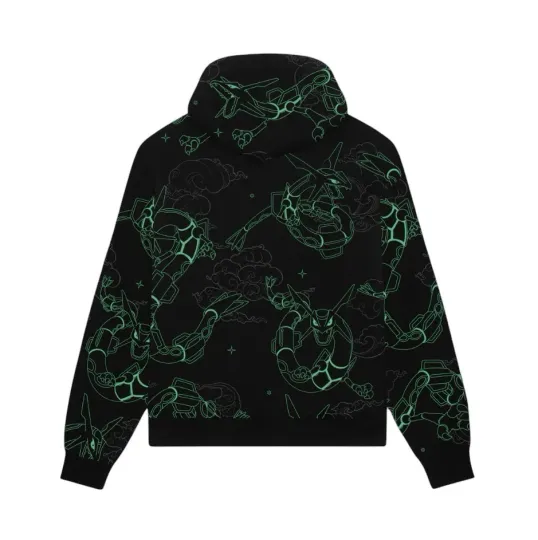 Discover Rayquaza Pattern Hoodie Unisex for Boys and Girls