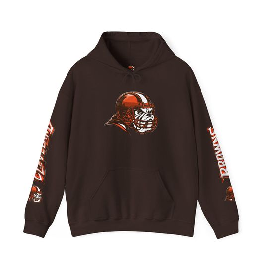 Discover Hoodie Cleveland Browns Chrome design Logo and text Hoodie, Game Day apparel, gift,