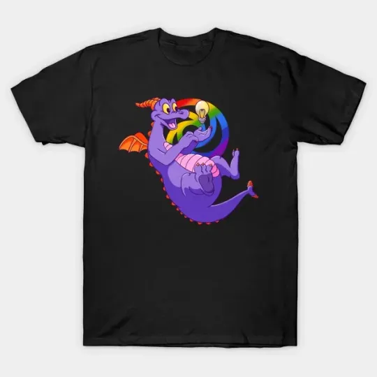 Discover Disney Imagination T-Shirt with Dragon and Rainbow
