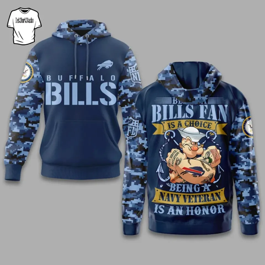 Discover Buffalo Bill Navy Veteran Popeye Special Edition Hoodie