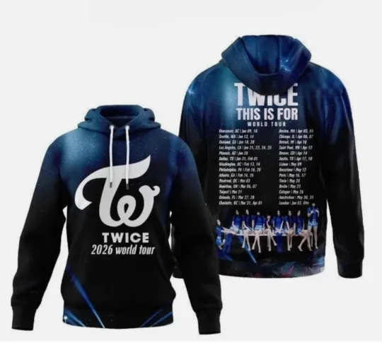 Discover Twice This Is For World Tour 2026 Hoodie 3D