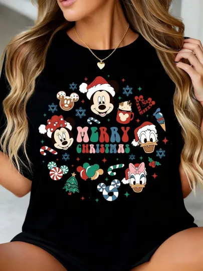 Discover Disney Funny Mickey Christmass T-Shirt, Gift For Friends