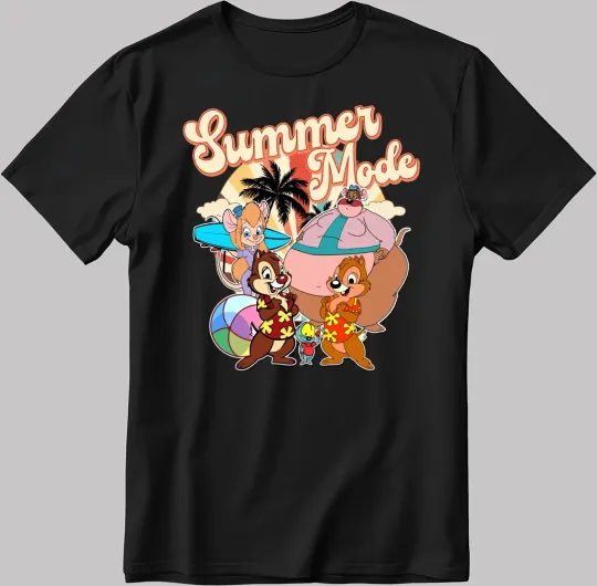 Discover Disney Summer Mode Chip'n Dale T-Shirt, Gift For Friends