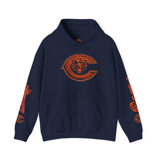 Hoodie Chicago Bears Logo Hoodie, Game Day fun, style, Gift