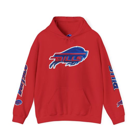 Buffalo Bills Hoodie, Game Day Apparel, Sports Team Pullover