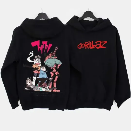 Discover Gorillaz Print Oversized 3D Hoodie