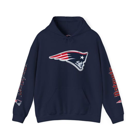 Discover New England Patriots Hoodie, Chrome Logo, Game Day Apparel