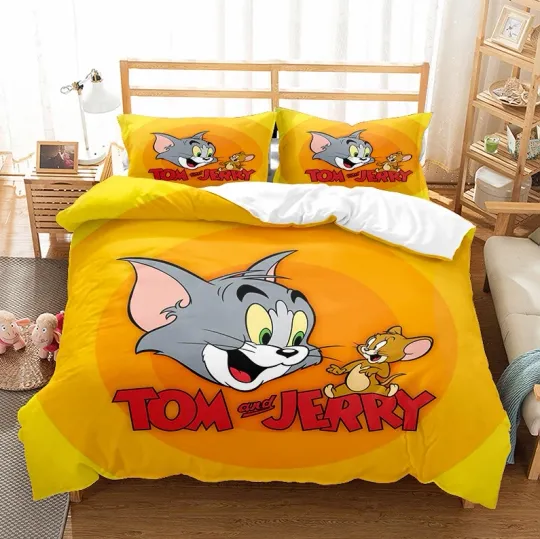 Tom And Jerry Movie Bedding Set for Fans