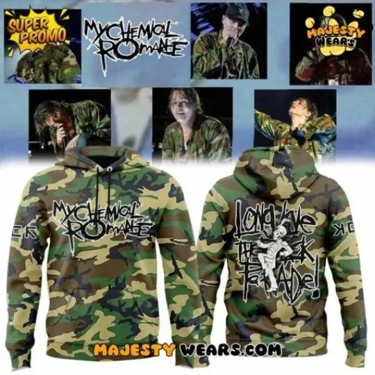 My Chemical Romance “Long Live The Black Parade” 3D Camo Print Hoodie
