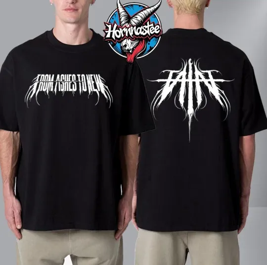 Discover From Ashes To New Halloween Merch Unisex Double Sided T-Shirt