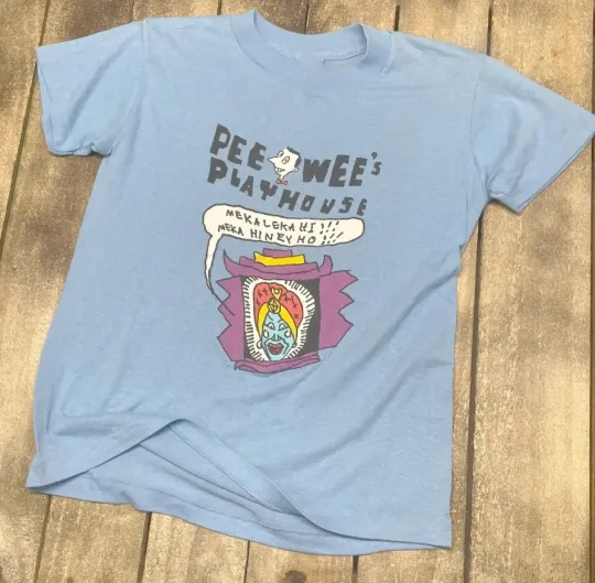 Vintage Pee Wee Herman Blue Unisex T-Shirt