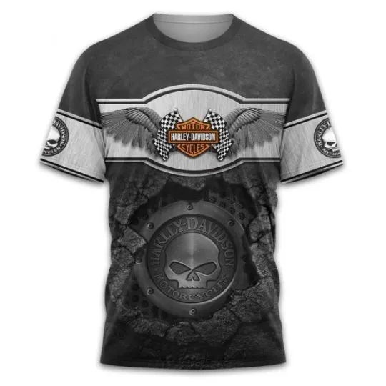 Discover Harley-Davidsons Motocycle 3D Printed Unisex T-shirt Gift For Fan Men Women