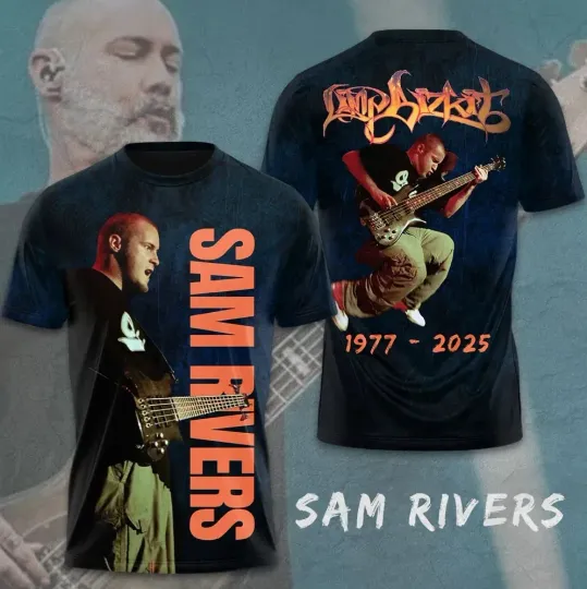 Discover Sam Rivers 1977-2025 Thank You AOP T-Shirt