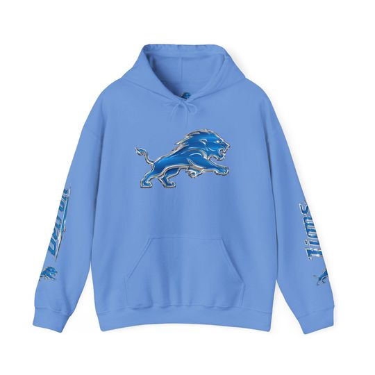 Detroit Lions Hoodie, Chrome Edition Pullover