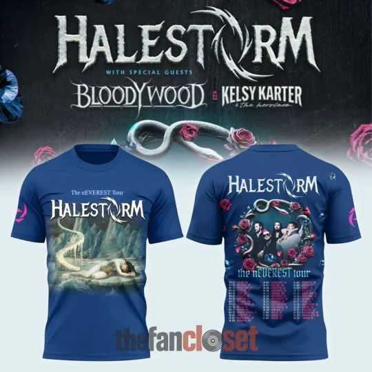 Discover Halestorm The nEverest Tour 2025 Special 3D Tee Shirt
