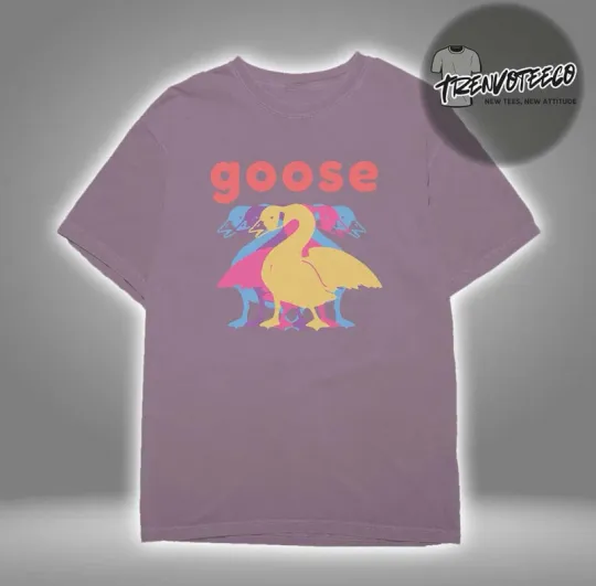 Discover Goose The Band Logo Wine Unisex T-Shirt