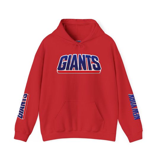 Discover New York Giants Hoodie | Football Pullover with Sleeve Graphics