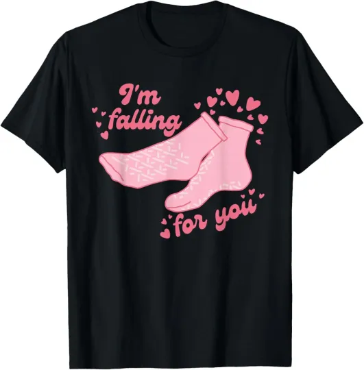 Discover Funny Couple Sock I'm Falling For You Happy Valentines Day T-shirt