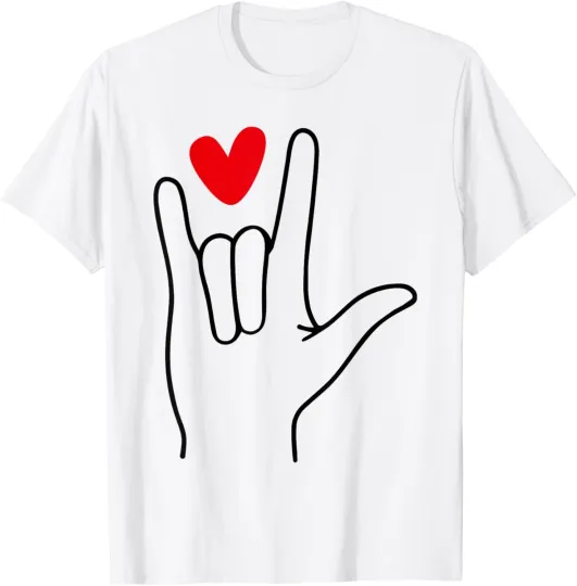 Discover I Love You Sign Language Cute Happy Valentines Day T-shirt