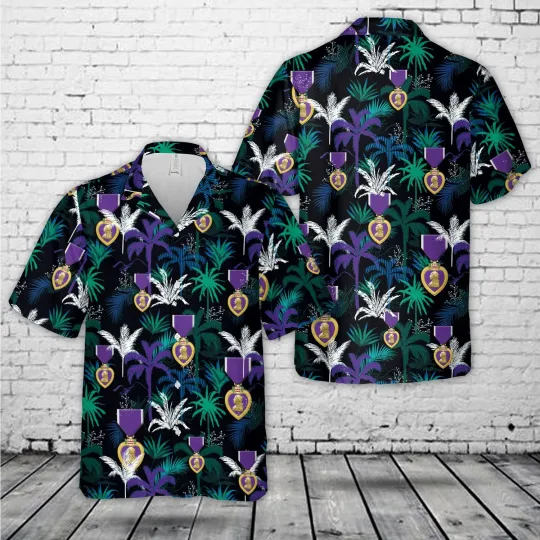 Discover Heart Medal Hawaiian Shirt