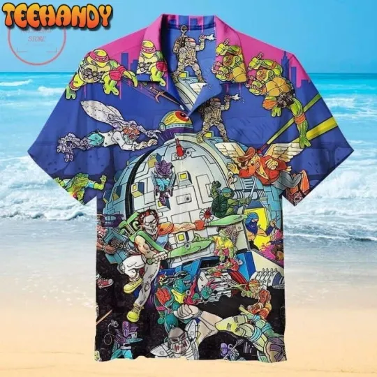Discover Vintage Ninja Turtles Hawaiian Shirt