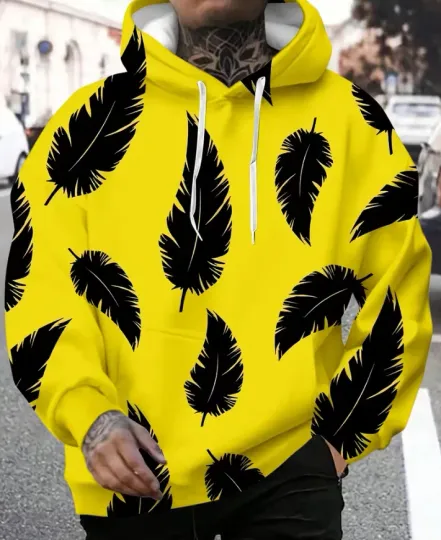 Discover Black Feather The Death of Devil 3D All Over Print Hoodie Unisex