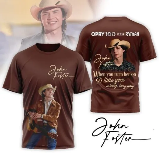 Discover Foster Opry 100 At The Ryman A Long Long Way 2026 T-Shirt 3D